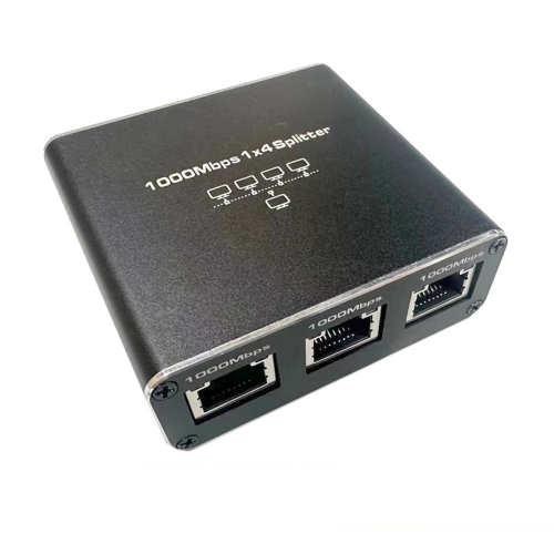 Gigabit Ethernet Splitter 1 in 4 Out 1000Mbps Internet Cable 1