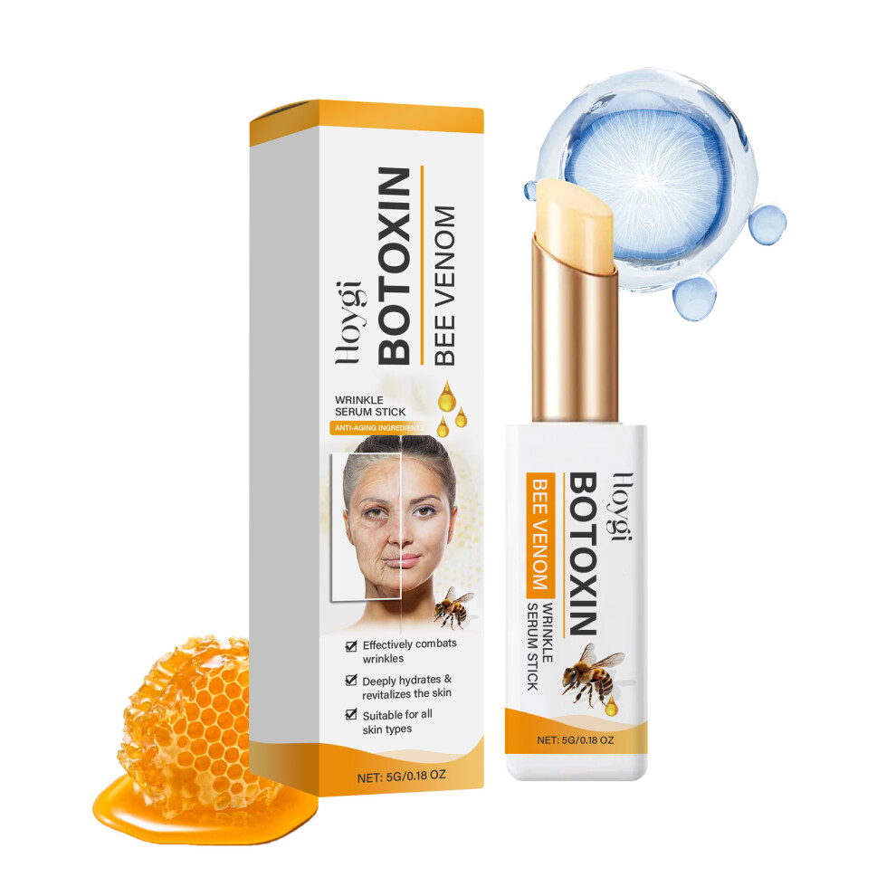 Rowjow (1Pcs) Bee Venom Care Essence Stick Deep Hydrating, Moisturizing, Firming, Gentle Skin Care