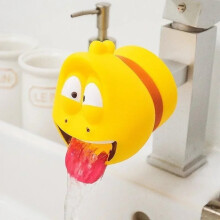 (B) Cartoon Funny Bugs Faucet Extender Children's Gifts Splash-proof Tongue Children's Hand Washing Faucet Furniture Decoration