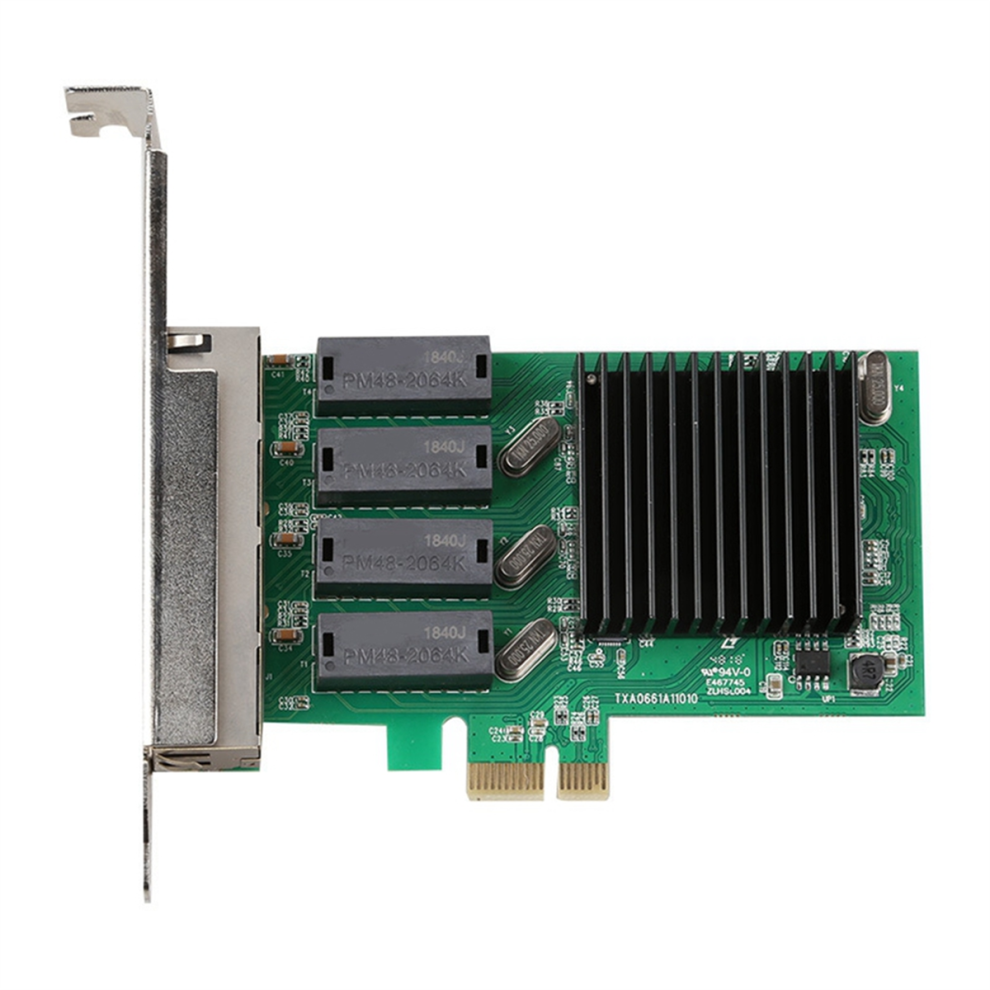 Pci-E 4 Port Gigabit Network Card Rtl8111h Chip 1000Mbps Rj45 4853542351019