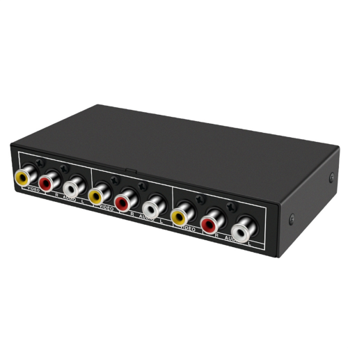 AV Switch Selector Box 2 Port 3RCA Audio Video Splitter 1