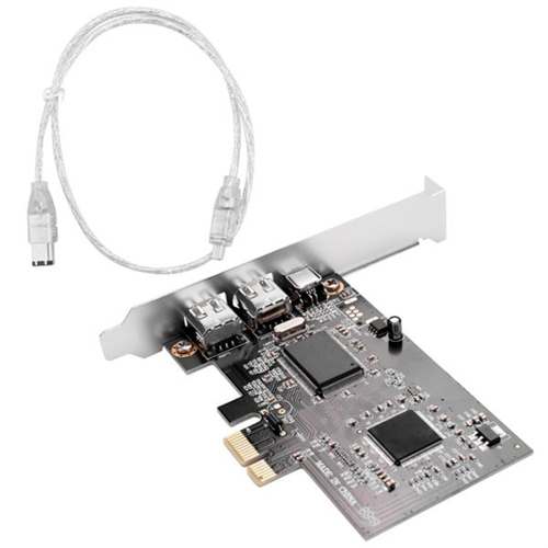 PCI Express X1 PCI-E FireWire 1394A IEEE1394 Controller Card 3 Port