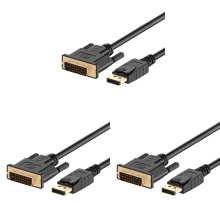 DisplayPort (DP) naar DVI-kabel, verguld, 1,8 meter