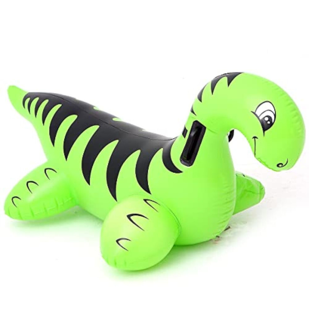 (green, 135*75*80cm) Inflatable Dinosaur Swimming Pool Toys Ride-on Inflatable Swimming Pool Beach Swimmer Summer Water Fun Raft For Kids And Adults