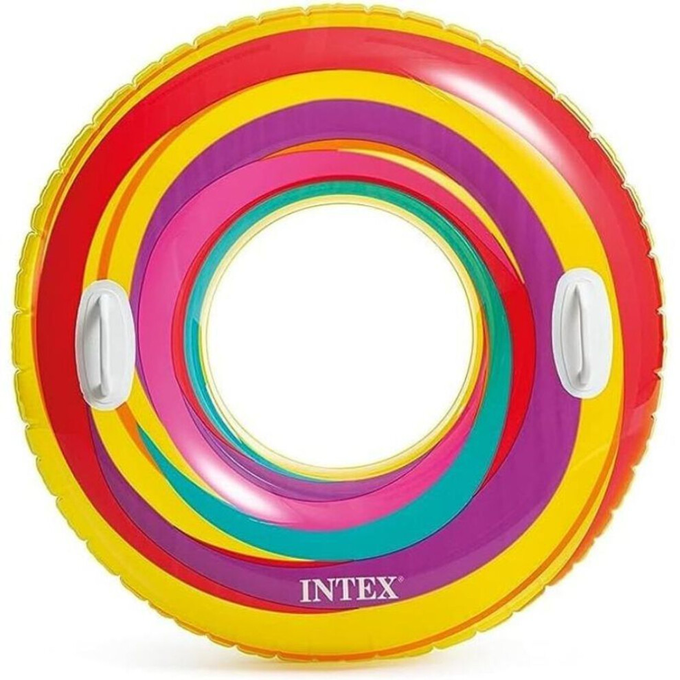 (multicolor, 91*35cm) Swim Ring, Adult Handle Swimming Buoy, Life Buoy, Underarm Buoy