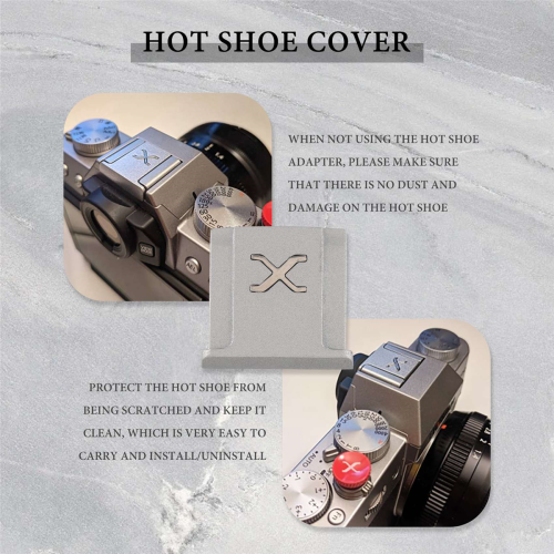 Κατάλληλο για X-T4 X-T3 Hot Shoe Embedded Flash Silver 2