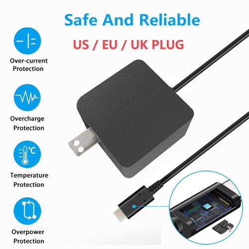 For Charger Wall Adapter 45W Power Game Console(UK Plug)