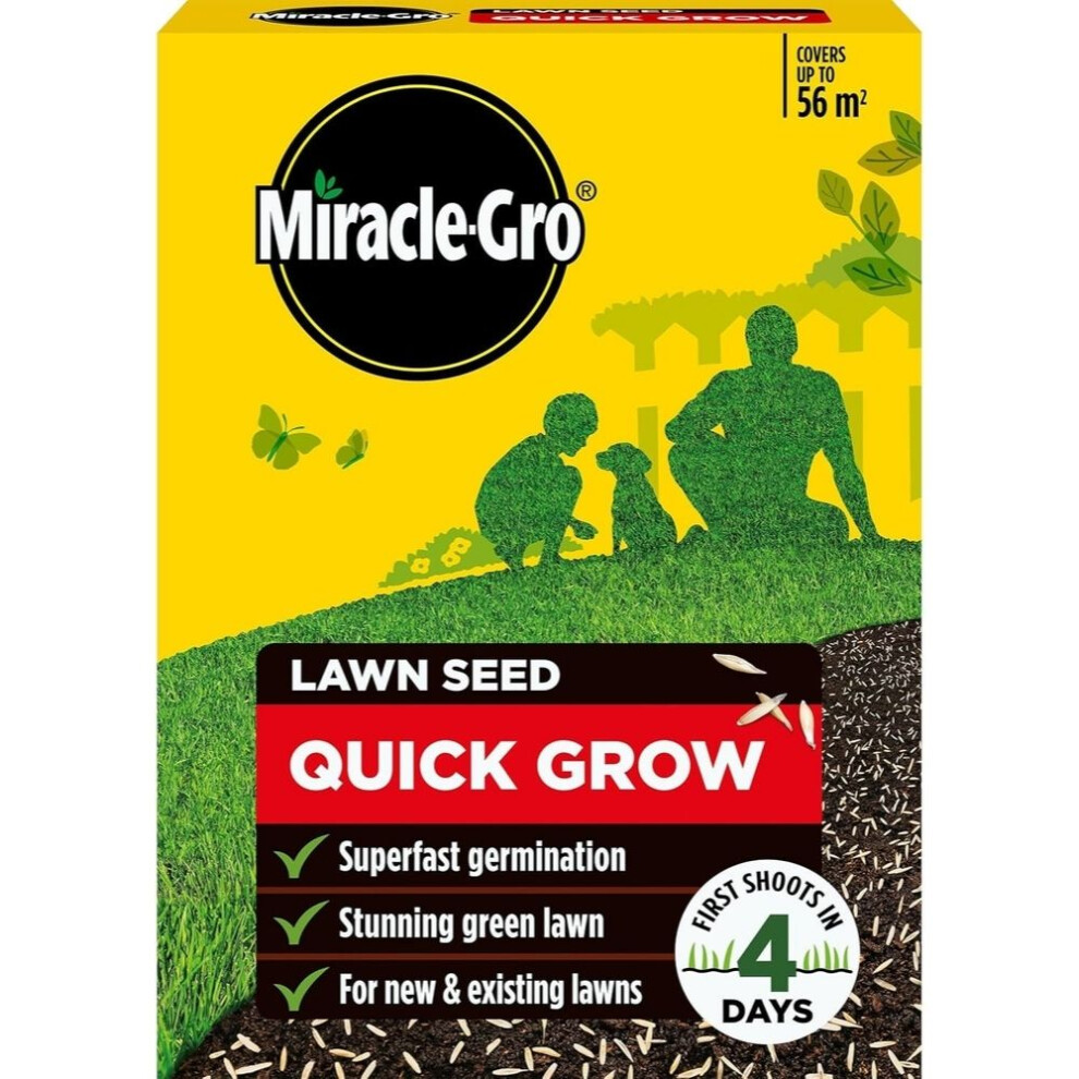 Miracle-Gro - EverGreen - Lawn Seed - Quick Grow - 1.68Kg