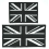 (Large) Black Union Jack Patch Iron On / Sew - 2 Sizes 1
