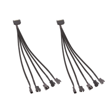 Kabel adaptera SATA 15-pin do 5 wentylatorów 3-pinowy/4-pinowy