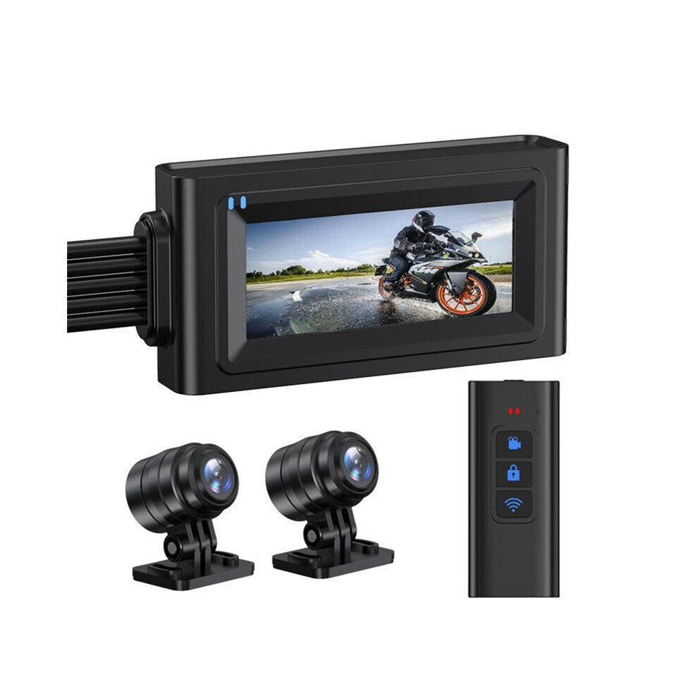 Motorcycle 3.16 Inch Driving Recorder Dual Record+Wifi+Gps+32G 4851369246778