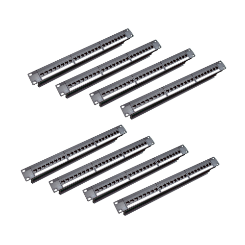 Επαφή 19 ιντσών 1U Pass-Through 24 θυρών CAT6 RJ45 (Θύρα RJ45)