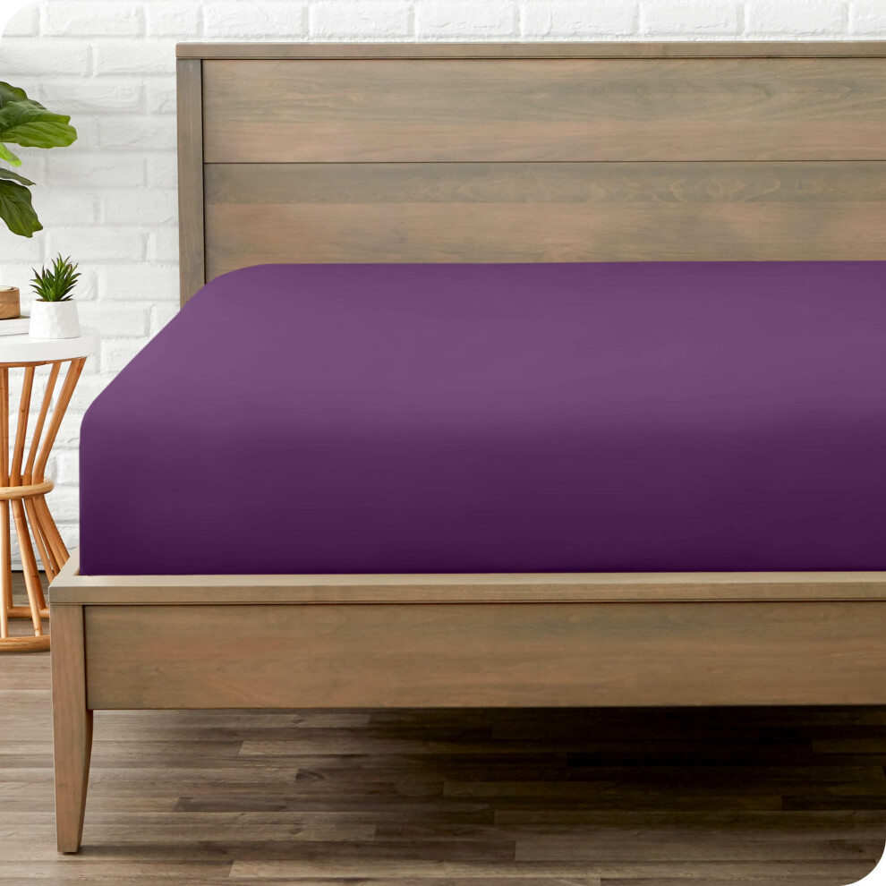 Drap-housse Queen Size - Microfibre Premium 1800 - Luxe h   telier ultra-doux - Poche profonde - Durable et longue dur   e - Drap-housse Queen (Queen