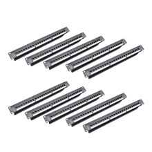 19Inch 1U Pass-Through 24 Port CAT6 RJ45 Contact (RJ45 Port)