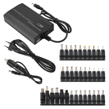 120 W, 34 końcówki, ładowarka samochodowa, zasilacz do laptopa, wtyczka UE