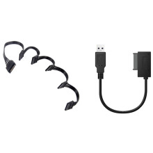 USB-Adapter PC 6 + 7P CD DVD Rom 13 Pin Laufwerk Kabel für Laptop Notebook