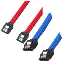 Kabel danych SATA 3.0 III SATA3 7pin 50CM do dysków SSD 6 Gb/s (czerwony)