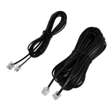 Cabo RJ11 6P4C Cordão de Telefone ADSL Modem 2 Metros