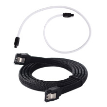 Kabel danych SATA 3.0 III SATA3 7-pinowy 50 cm do dysków SSD 6 Gb/s (biały)
