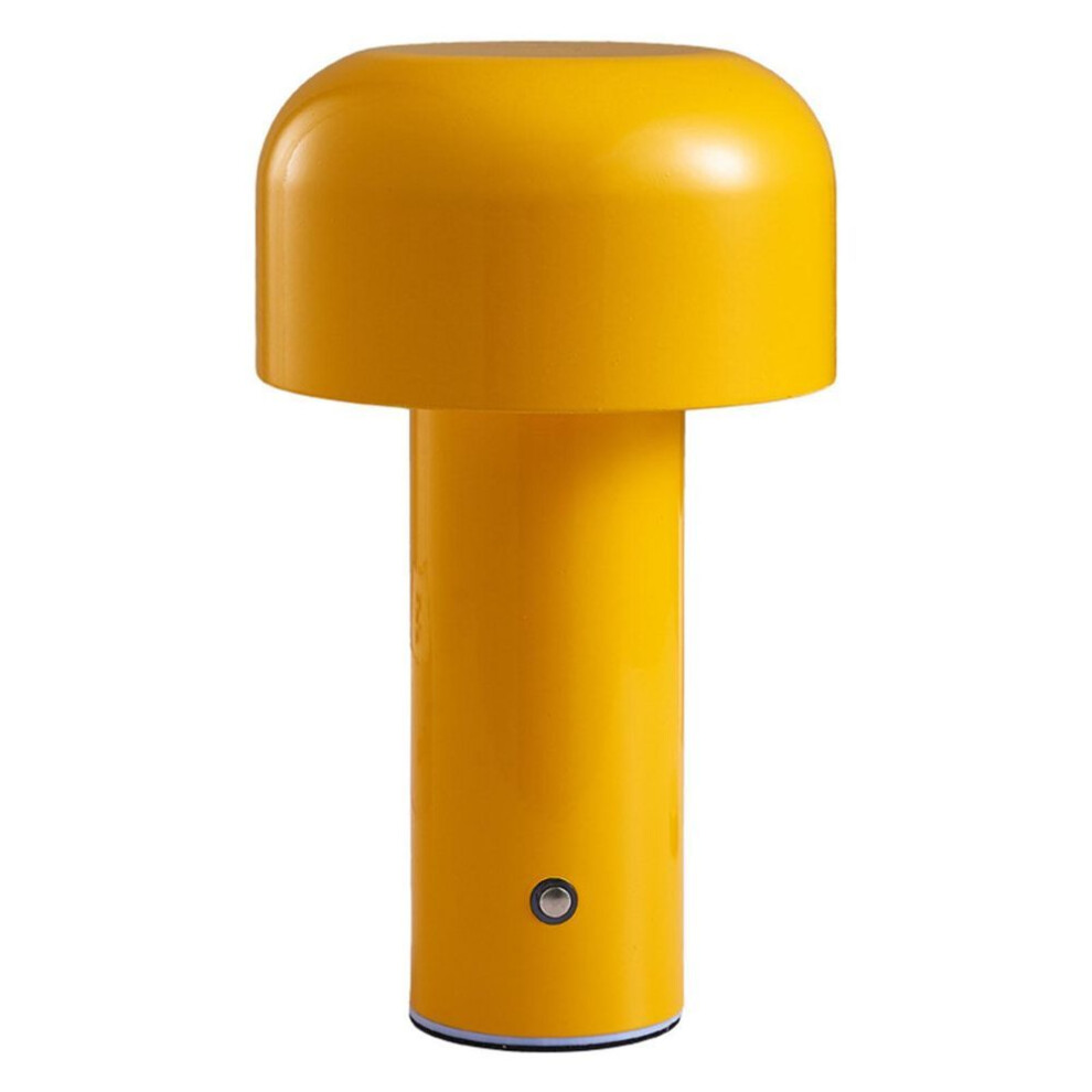 (yellow) Mushroom Table Lamp Three Colors LED Light Beads Stepless Dimming Mushroom Lamp Night Light for