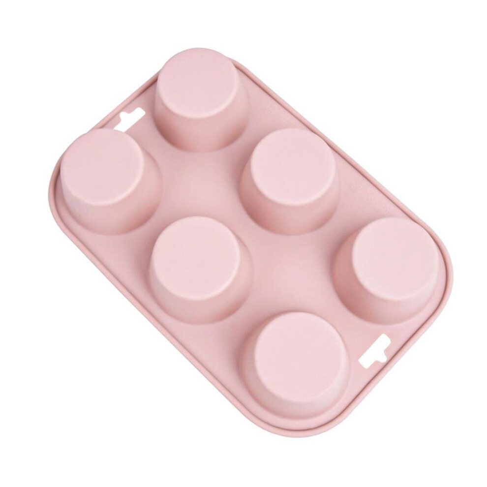 Muffin Holes Silicone Chocolate Biscuit Self-Assembly Mould Round Cupcake Pudding Pan Cake Molds Bakeware Baking Tool