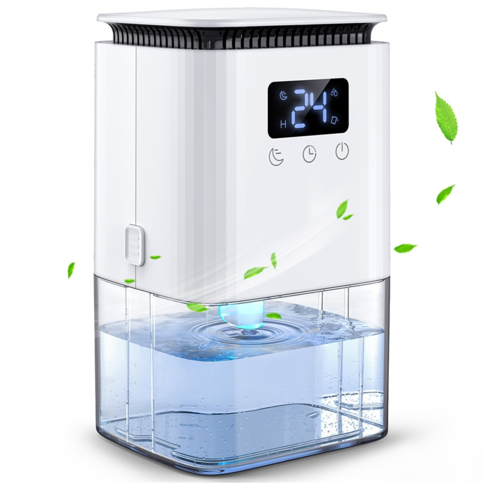 Déshumidificateur Électrique pour Cave 1300 Ml de Pièce Maison Salle Bain Chambre Prise Européenne