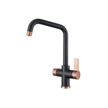 Clever Alpina Digital 4-in-1 Instant Boiling Kitchen Tap - Fresh Filtered Boiling and Cold Water - Black/Copper - 922223UK