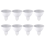 8PCS 7W MR16 LED Bulb GU5.3 Base 6000K 520LM White Light 1