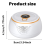 Odor Remover Machine for Smoke Smell, Mini Round Air Purifier 6