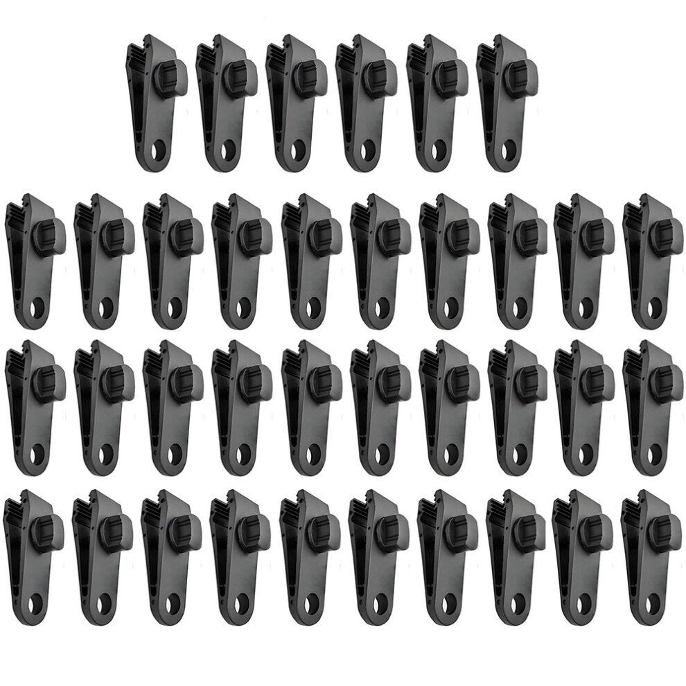 36 Pinces à Bâche Robustes, Bâche, Adaptées pour de Camping, Auvents, Couverture Voiture, Piscine, Bateau