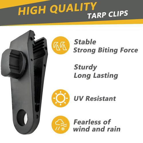 36 τεμ. Tarp Clips Heavy Duty Lock Grip, σφιγκτήρες, Κατάλληλο για κάμπινγκ 2