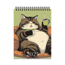 2025 Calendar Kitten Moon Phase Monthly Planner