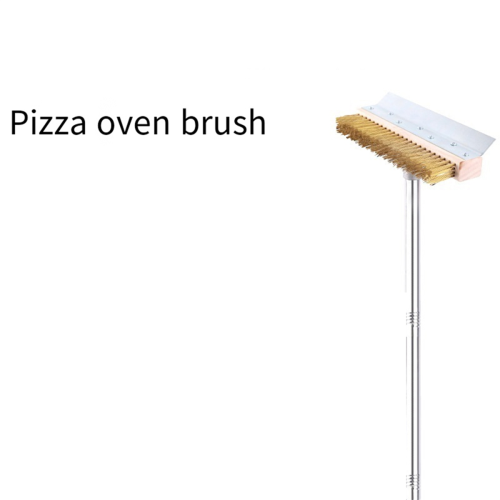 Pizza Oven Brush Grill Removable Long Pole Cleaning Tool 2