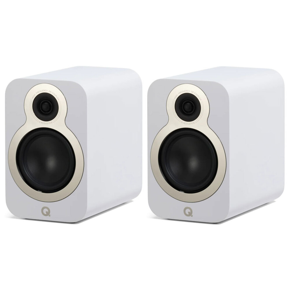 (Satin ) Q Acoustics 3030C Speakers White 5036694051641