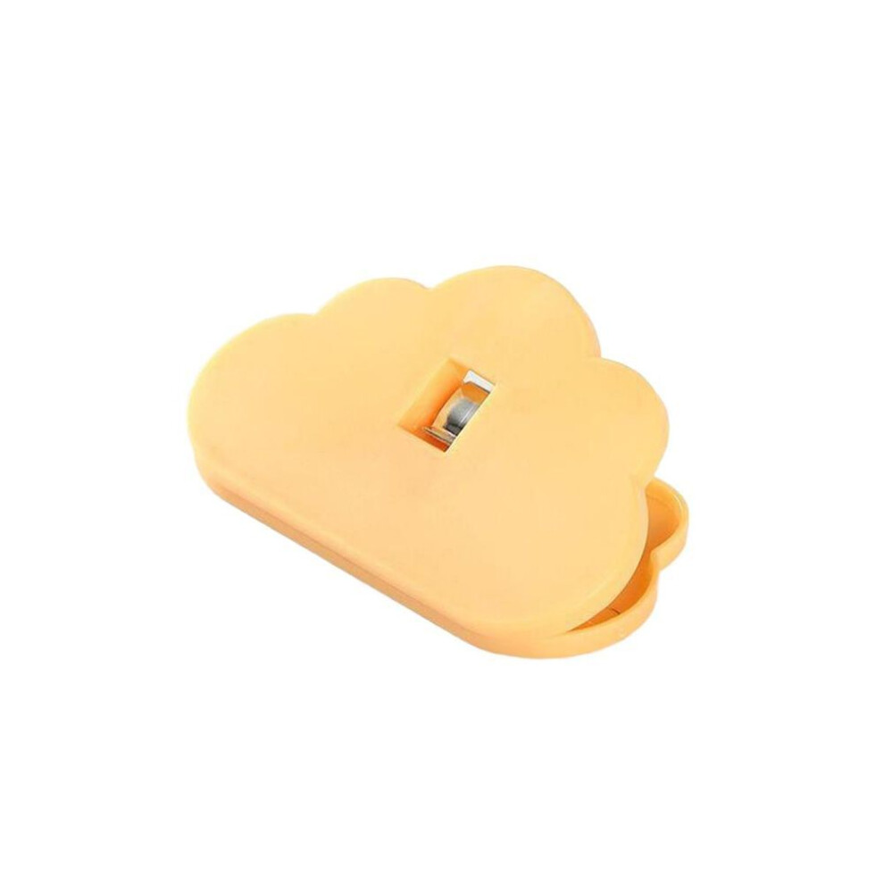 (yellow) Lightweight Sealing Clips Contracted Design Practical Mini Hand Press Food Bag Sealing Clip