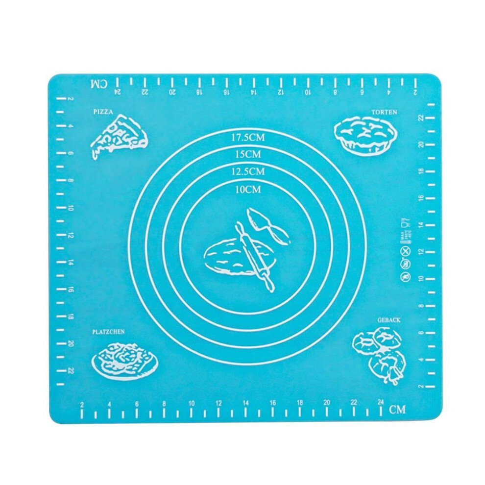 (as the picture, 26x29cm) 1pcs Non-Stick Silicone Mat Rolling Liner Pad Pastry Cake Bakeware