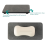 Diatomaceous Earth Bathroom Sink Vanity Trays, White 6