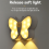 Butterfly Motion Sensor Night Light LED kaapin alla 6
