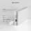 LED Intelligent Sensor Night Light USB Charging Wall Light,A 6