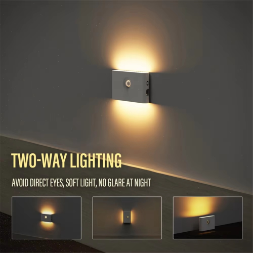 LED Intelligent Sensor Night Light USB Charging Wall Light,A 2