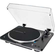 (Black/Silver) Audio Technica AT-LP70XBT Bluetooth Turntable