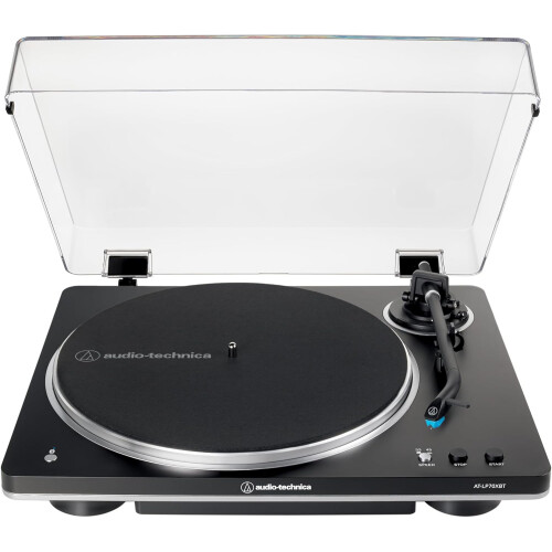Audio-Technica (Black/Silver) Audio Technica AT-LP70XBT Bluetooth Turntable 2