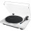 Audio-Technica (White/Silver) Audio Technica AT-LP70XBT Bluetooth Turntable 1