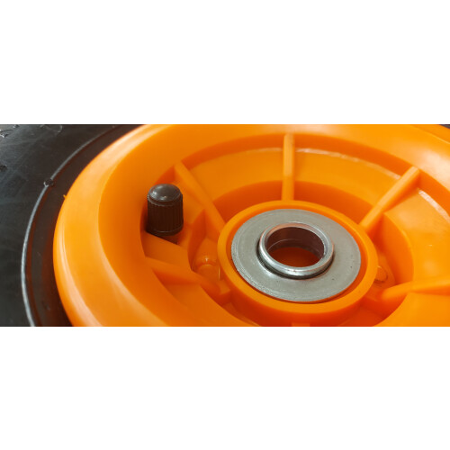 4.10/3.50-4 Orange Wheel & Tyre Offset Hub (Require Innertube Fitting) 2