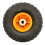 4.10/3.50-4 Orange Wheel & Tyre Offset Hub (Require Innertube Fitting) 4
