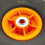 4.10/3.50-4 Orange Wheel & Tyre Offset Hub (Require Innertube Fitting) 5