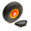 4.10/3.50-4 Orange Wheel & Tyre Offset Hub (Require Innertube Fitting) 1