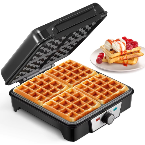 4-slice Nonstick Iron Compact Square Design EU-pistoke