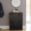 Vida Designs (Black Marble) 2 Drawer Shoe Cabinet Pull Out Hallway Storage 7