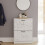 Vida Designs (White Marble) 2 Drawer Shoe Cabinet Pull Out Hallway Storage 7